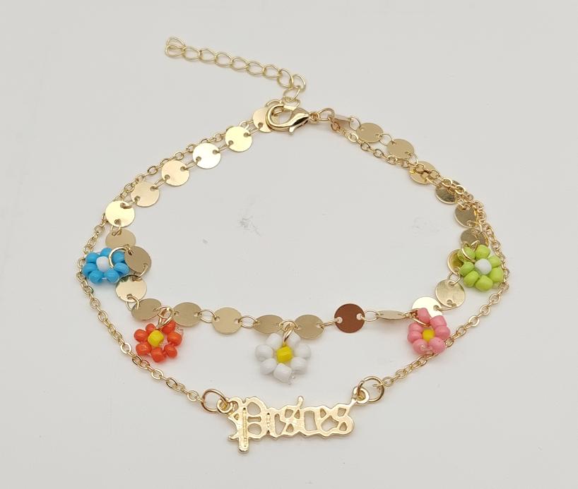 Anklet Gold Plated 14k. Material: copper alloy