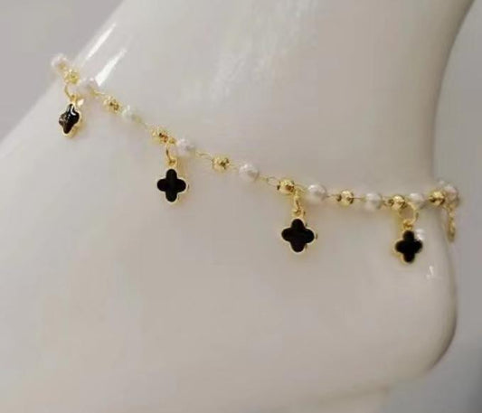 Anklet Copper, Gold 18k plated