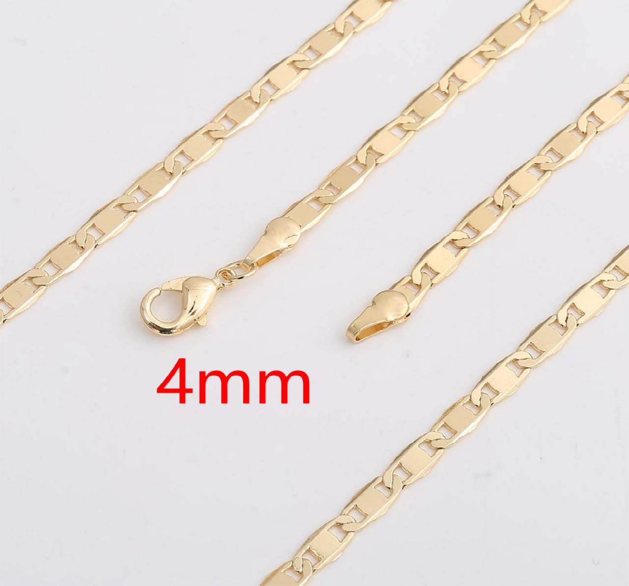 Chain 14k Gold Plated. 4N