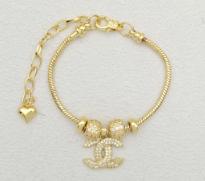 Bracelet. Gold Plated 14 k Channel