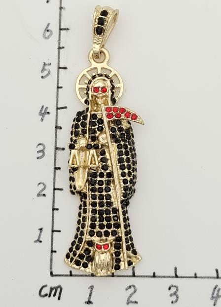 Religious Pendant. Alloy. Gold Plated 14k