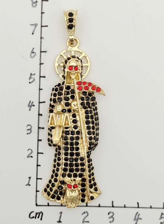 Religious Pendant. Alloy. Gold Plated 14k