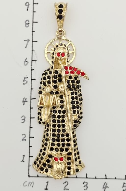 Religious Pendant. Alloy. Gold Plated 14k