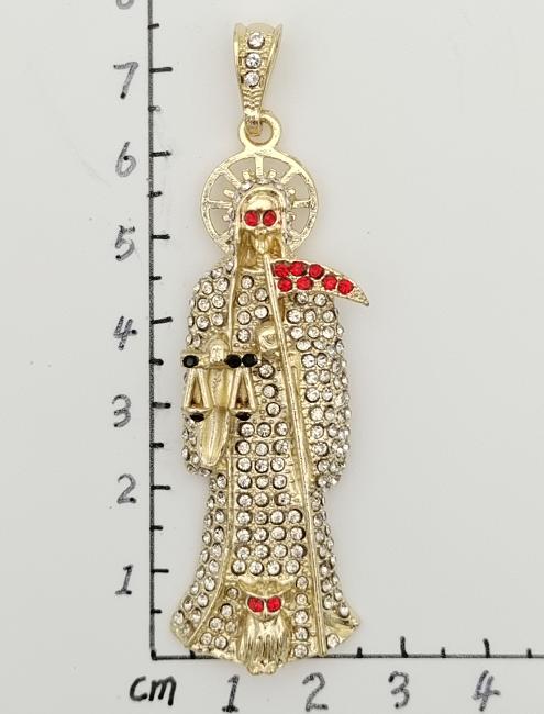 Religious Pendant. Alloy. Gold Plated 14k