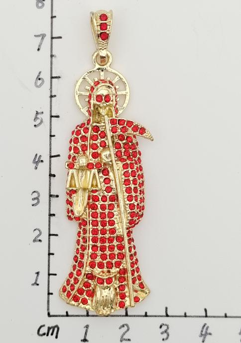 Religious Pendant. Alloy. Gold Plated 14k