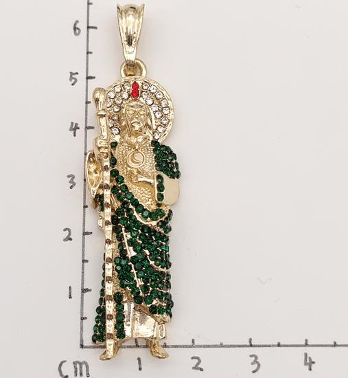 Religious Pendant. Alloy. Gold Plated 14k