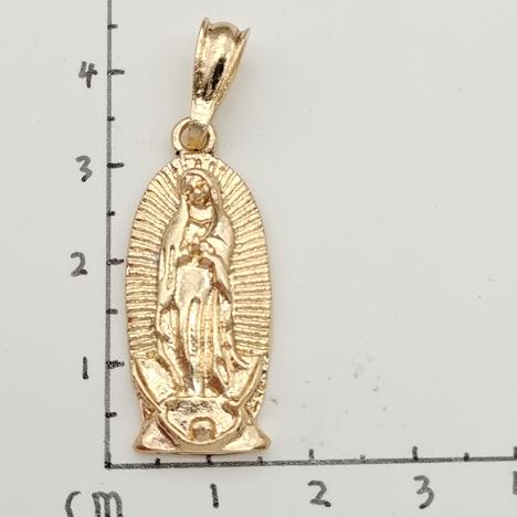 Religious Pendant. Alloy. Gold Plated 14k 35MM