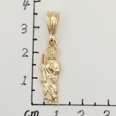 Religious Pendant. Alloy. Gold Plated 14k