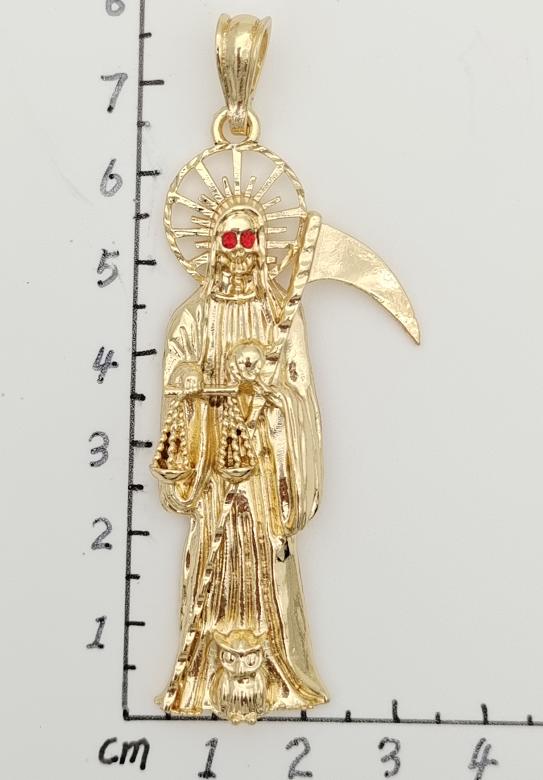 Religious Pendant. Alloy. Gold Plated 14k