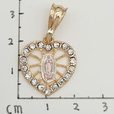 Religious Pendant. Alloy. Gold Plated 14k.