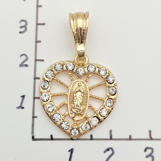 Religious Pendant. Alloy. Gold Plated 14k.