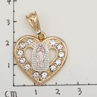 Religious Pendant. Alloy. Gold Plated 14k.