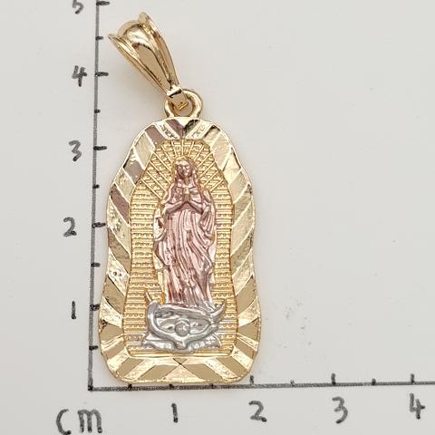 Religious Pendant. Alloy. Gold Plated 14k.