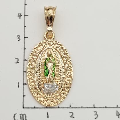 Religious Pendant. Alloy. Gold Plated 14k.