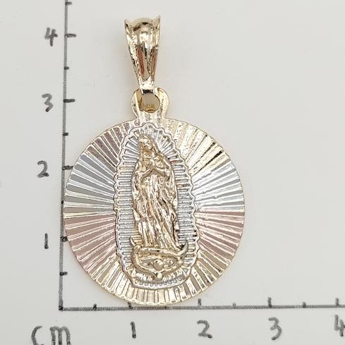 Religious Pendant. Alloy. Gold Plated 14k.