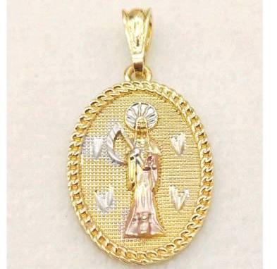 Religious Pendant. Alloy. Gold Plated 14k.