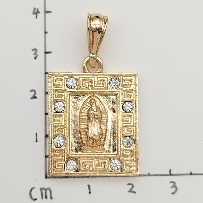 Religious Pendant. Alloy. Gold Plated 14k.