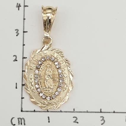 Religious Pendant. Alloy. Gold Plated 14k.