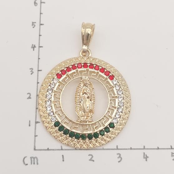 Religious Pendant. Alloy. Gold Plated 14k.