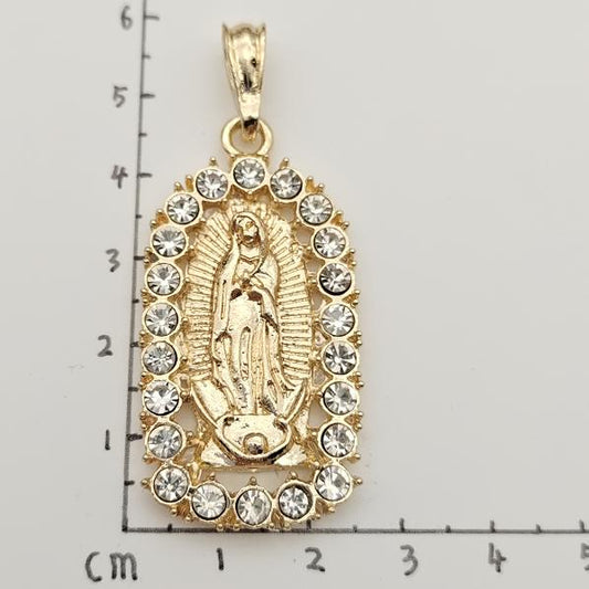 Religious Pendant. Alloy. Gold Plated 14k.