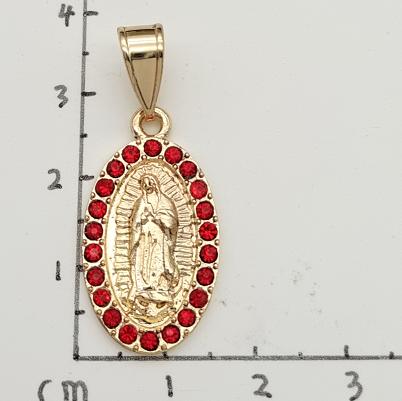 Religious Pendant. Alloy. Gold Plated 14k.