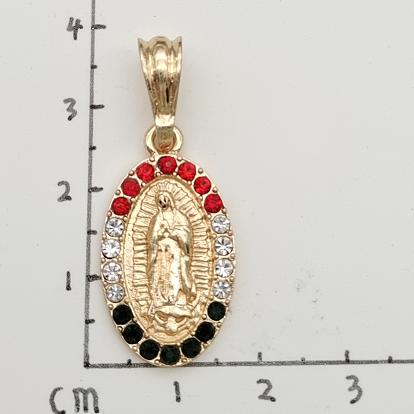 Religious Pendant. Alloy. Gold Plated 14k.