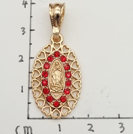 Religious Pendant. Alloy. Gold Plated 14k.