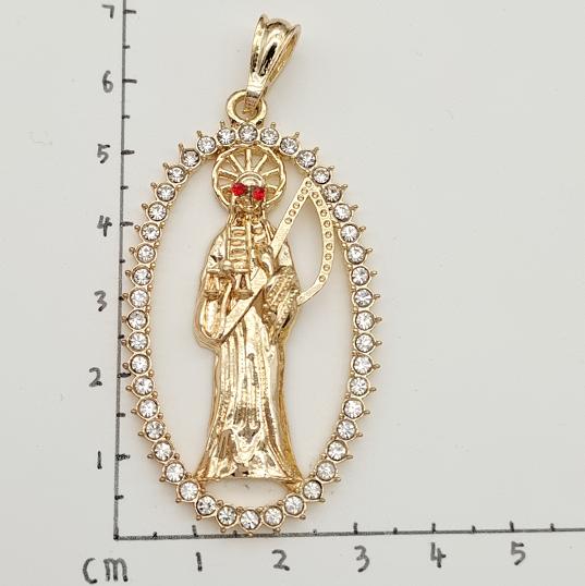 Religious Pendant. Alloy. Gold Plated 14k.