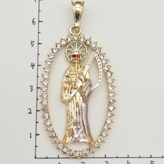 Religious Pendant. Alloy. Gold Plated 14k.