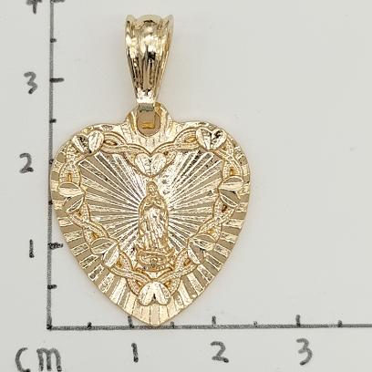 Religious Pendant. Alloy. Gold Plated 14k.