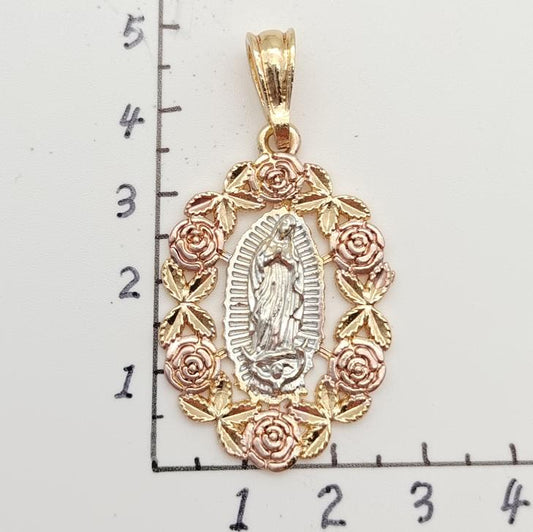 Religious Pendant. Alloy. Gold Plated 14k.