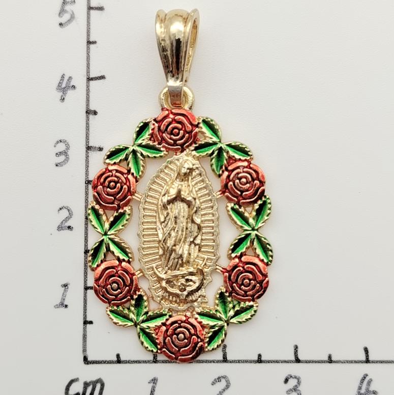 Religious Pendant. Alloy. Gold Plated 14k.