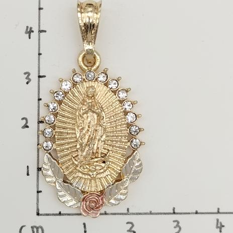 Religious Pendant. Alloy. Gold Plated 14k.