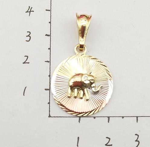 Religious Pendant. Alloy. Gold Plated 14k.