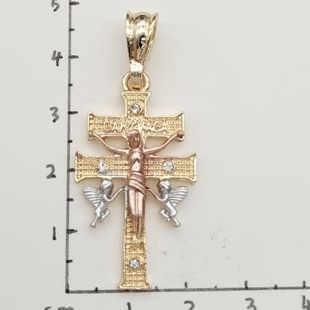 Religious Pendant. Alloy. Gold Plated 14k.