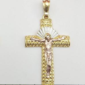 Religious Pendant. Alloy. Gold Plated 14k.