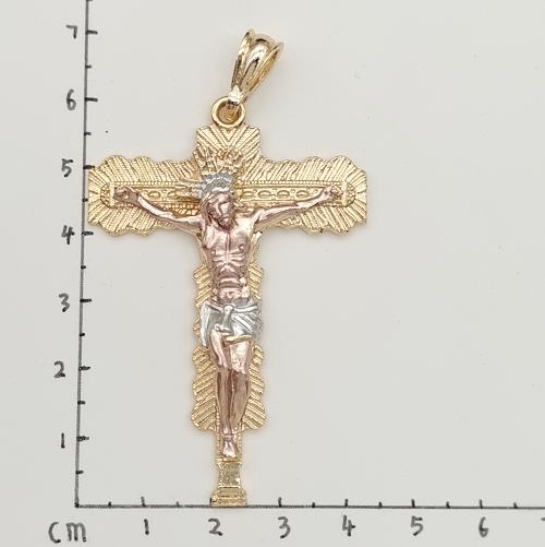 Religious Pendant. Alloy. Gold Plated 14k.