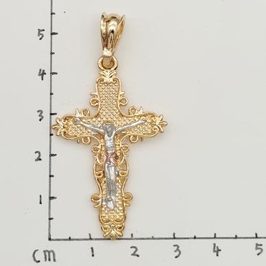 Religious Pendant. Alloy. Gold Plated 14k.