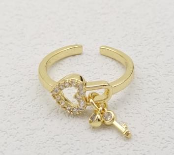 Ring. Gold Plated. 14k OPEN SIZE