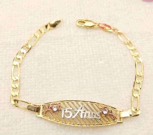 Bracelet  Copper Alloy, 14K gold plated 19CM