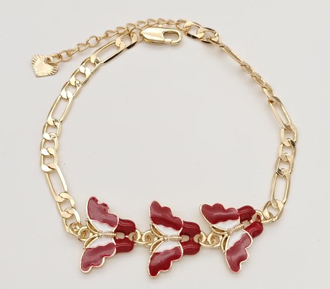 Bracelet  14K gold plated 19cm.