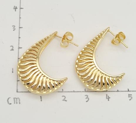 Earring copper Silver plated and Gold Plated 18k