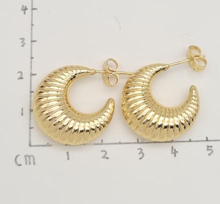 Earring copper Silver plated and Gold Plated 18k