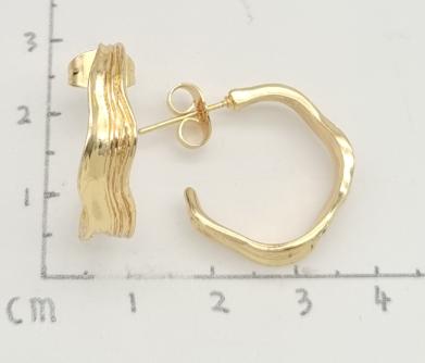 Earring copper Silver plated and Gold Plated 18k