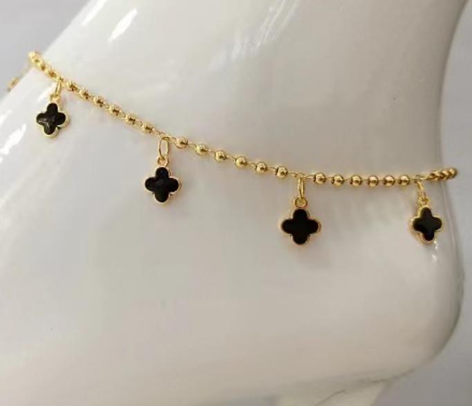 Anklet Copper, Gold 18k plated